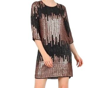 ModCloth Molly Bracken sequined shift dress women’s XS